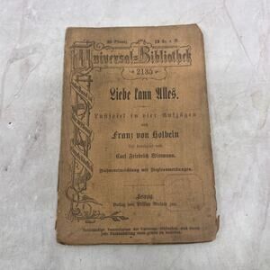 c1900 Universal Bibliothek - Love Can Do Everything Franz Von Holbein TJ6-OB